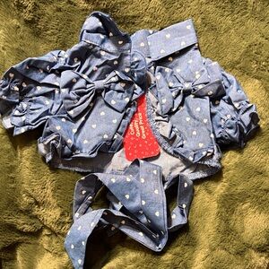 PatPat Blue Polka Dot Kids Vest